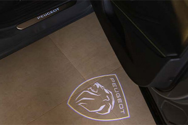 Proyector de luces LED para puerta Peugeot 208